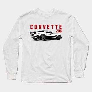 Corvette Z06 American Cars Long Sleeve T-Shirt